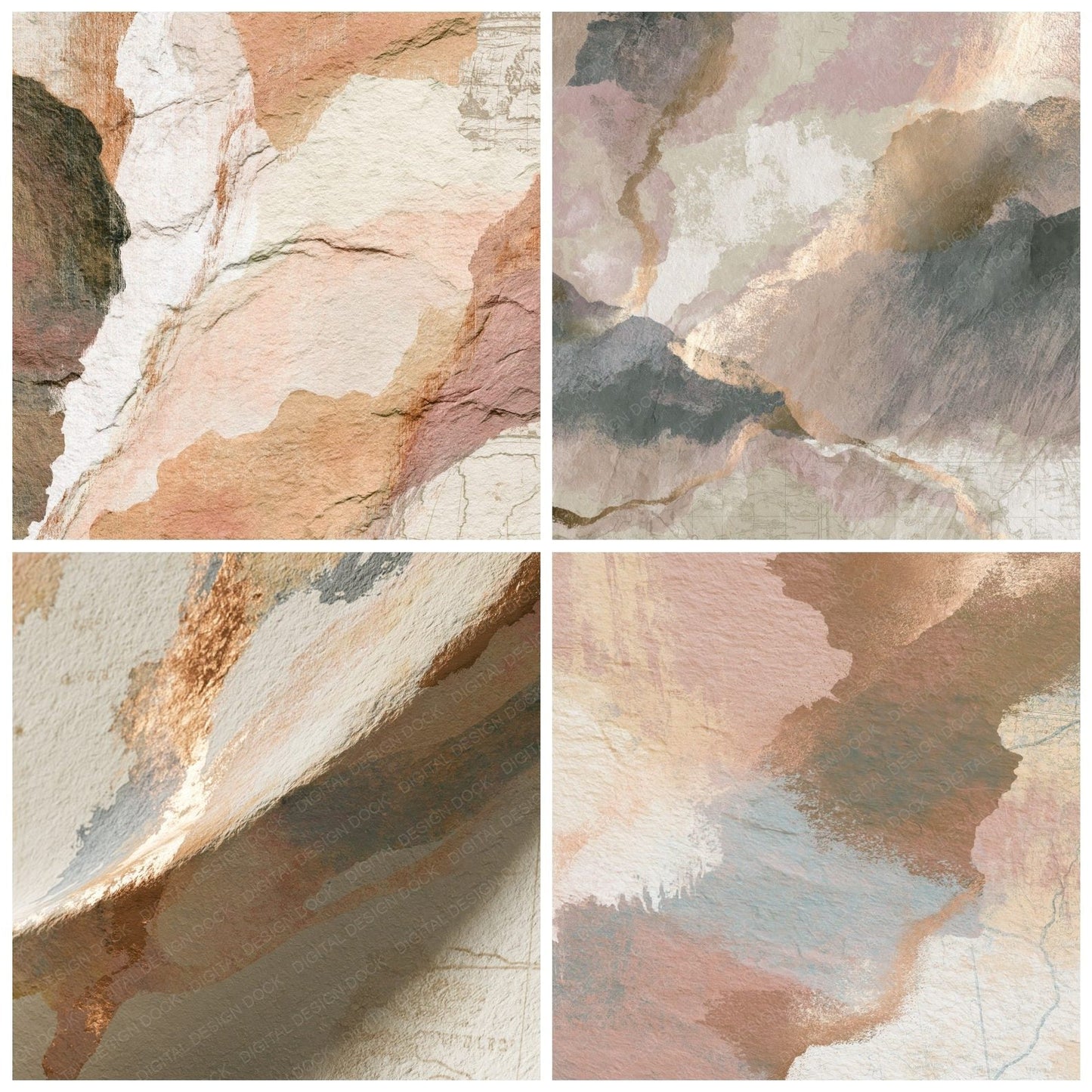Lithograph Oyster Parchment Clay Tonal Digital Paper Pack (DDD015693)
