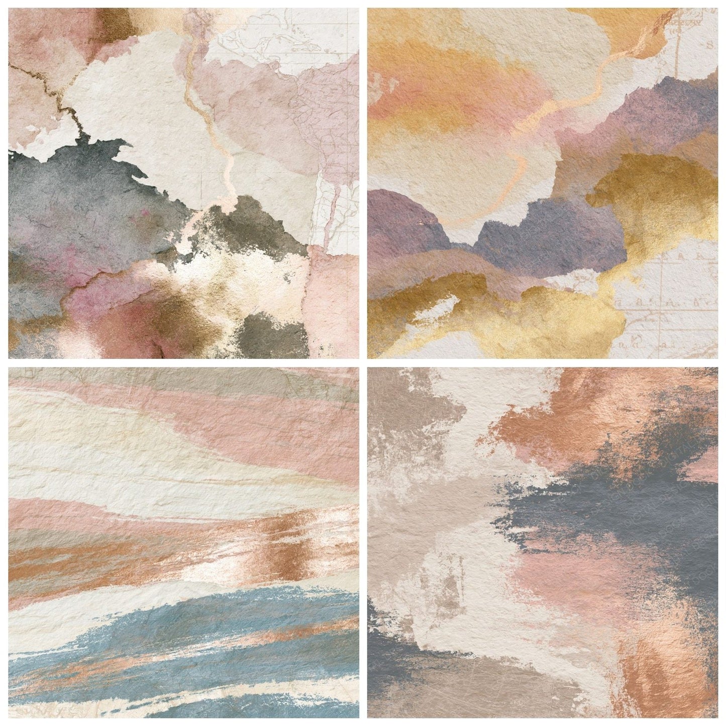 Lithograph Oyster Parchment Clay Tonal Digital Paper Pack (DDD015693)