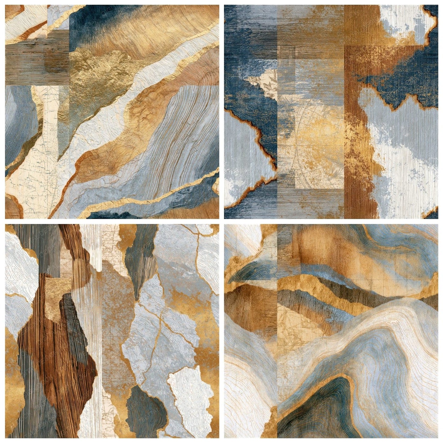 Pyrography Dove Grey Birch Tonal Seamless Digital Paper Pack (DDD015779)