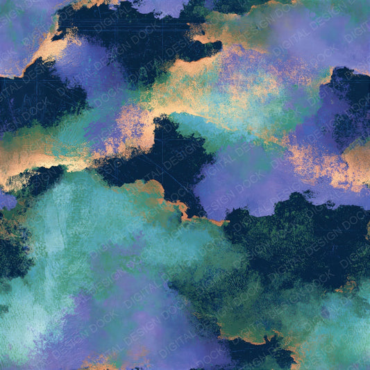 Impressionist Dwarf Forges Aurora Lilac Seamless Digital Paper Pack (DDD015787)