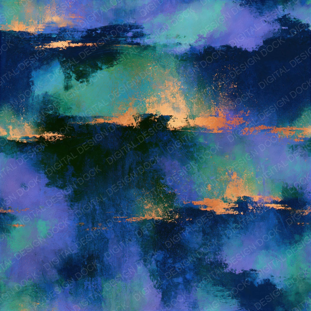 Impressionist Dwarf Forges Aurora Lilac Seamless Digital Paper Pack (DDD015787)
