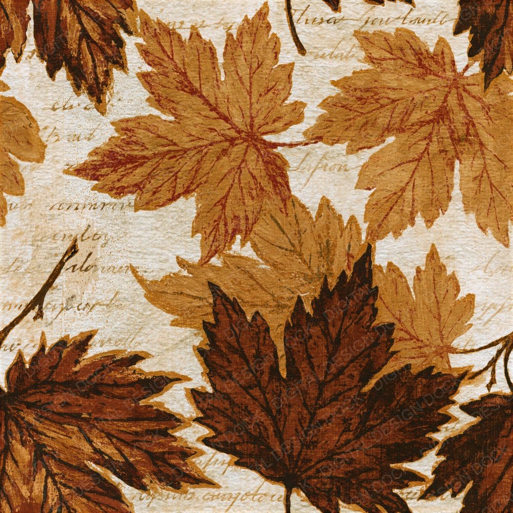 Screenprint Maple Sepia Seamless Digital Paper Pack (DDD015838)