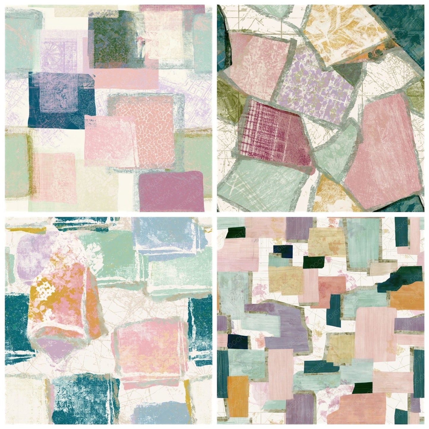 Scandinavian Baby Blankets Pastels Seamless Digital Paper Pack (DDD015920)