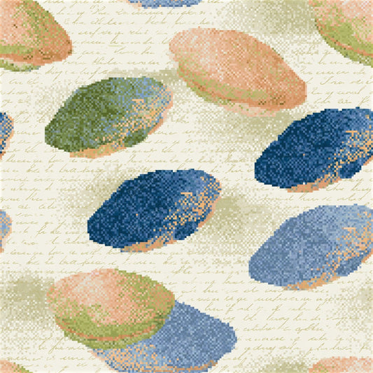 Pixel Berets Powder Blue Peach Seamless Digital Paper Pack (DDD015940)