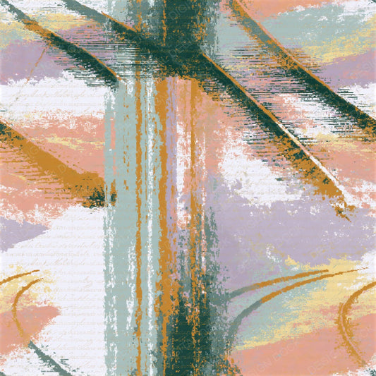 Pixel Railroad Tracks Mint Pink Seamless Digital Paper Pack (DDD015942)