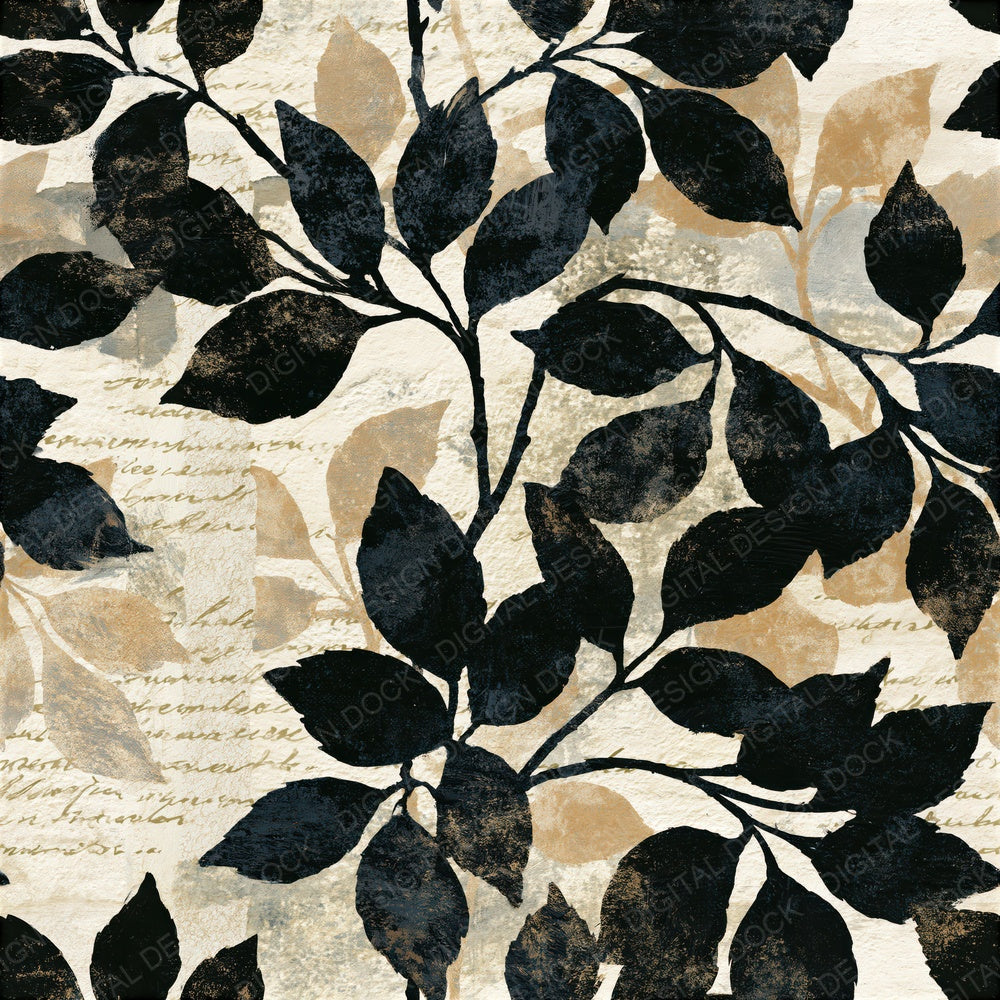 Fresco Oxfords Black Ivory Seamless Digital Paper Pack (DDD015995)