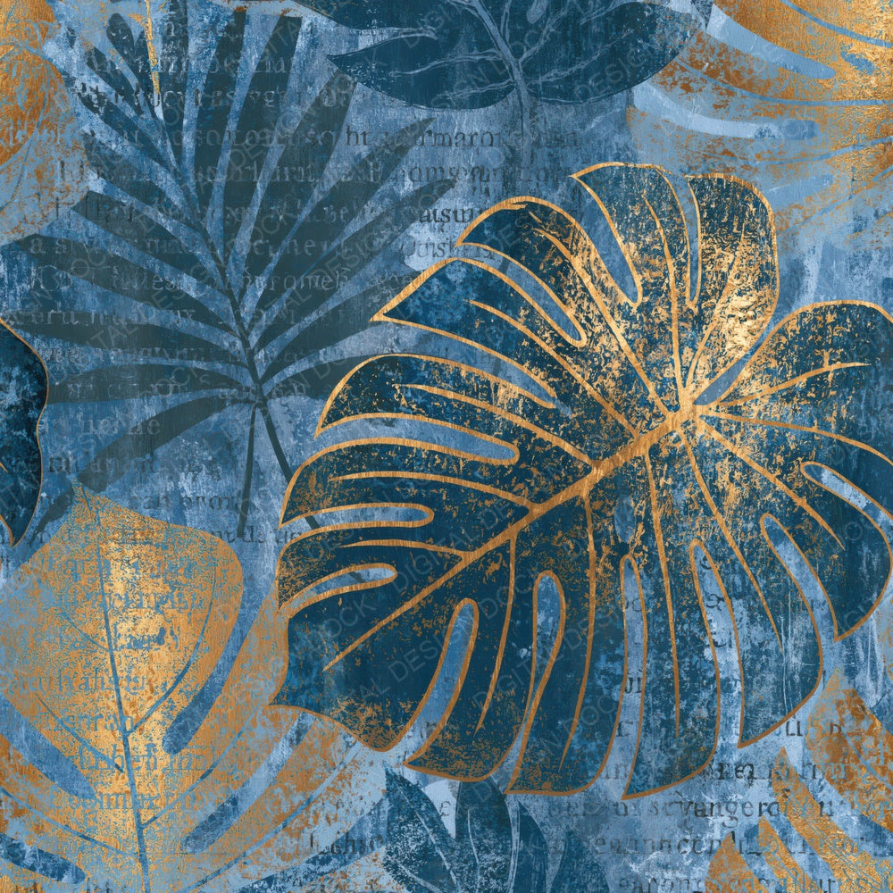Fresco Philodendron Slate Indigo Digital Paper Pack (DDD015996)