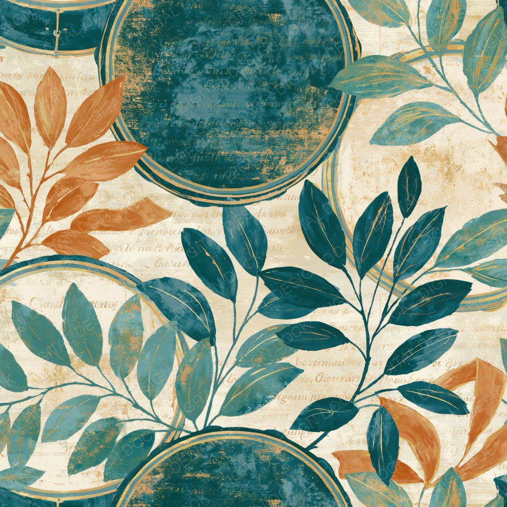 Chinoiserie Timpani Teal Bone Digital Paper Pack (DDD016006)