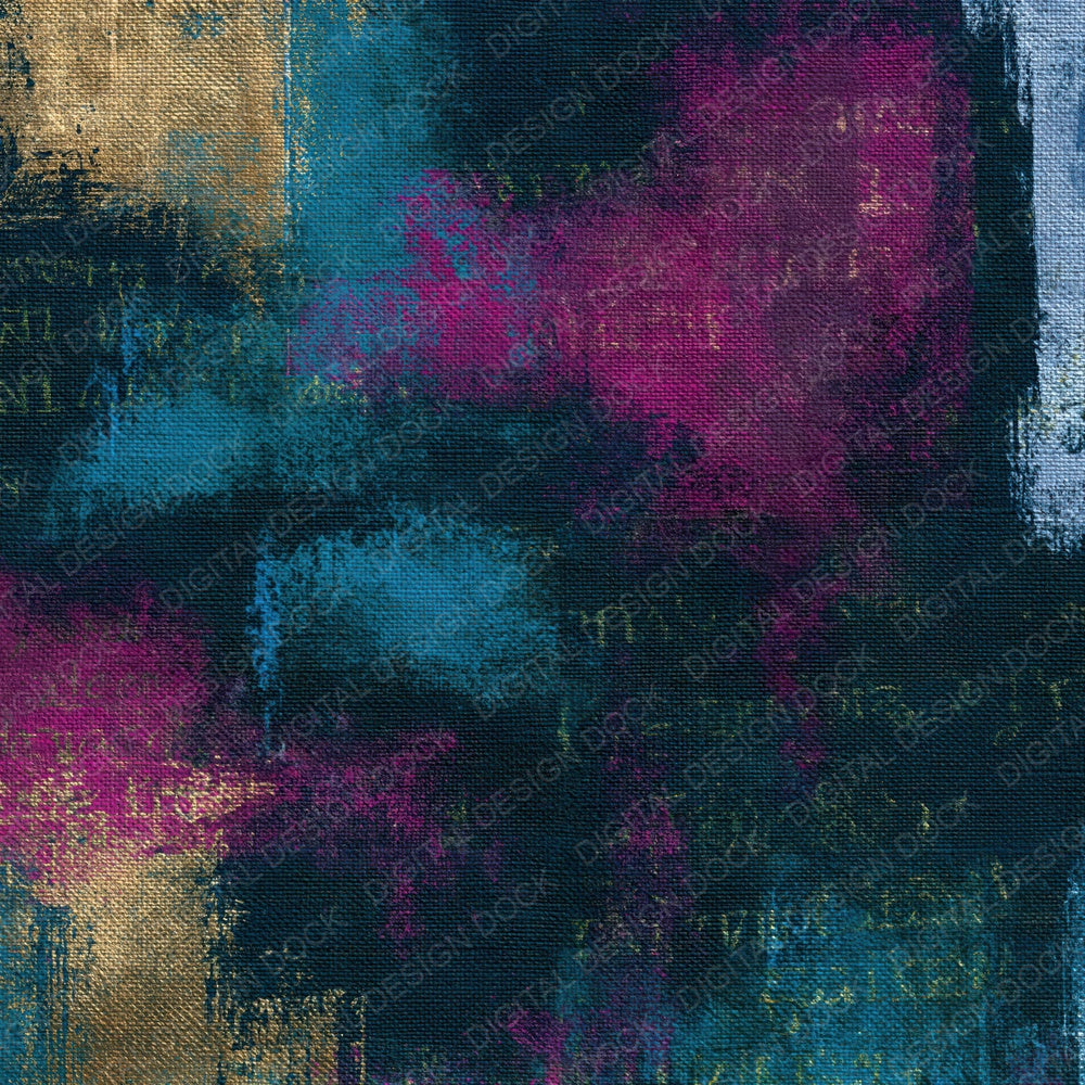 Tapestry Teal Magenta Abstract Digital Paper Pack (DDD016103)