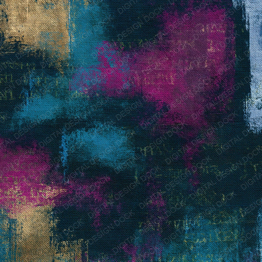 Tapestry Teal Magenta Abstract Digital Paper Pack (DDD016103)