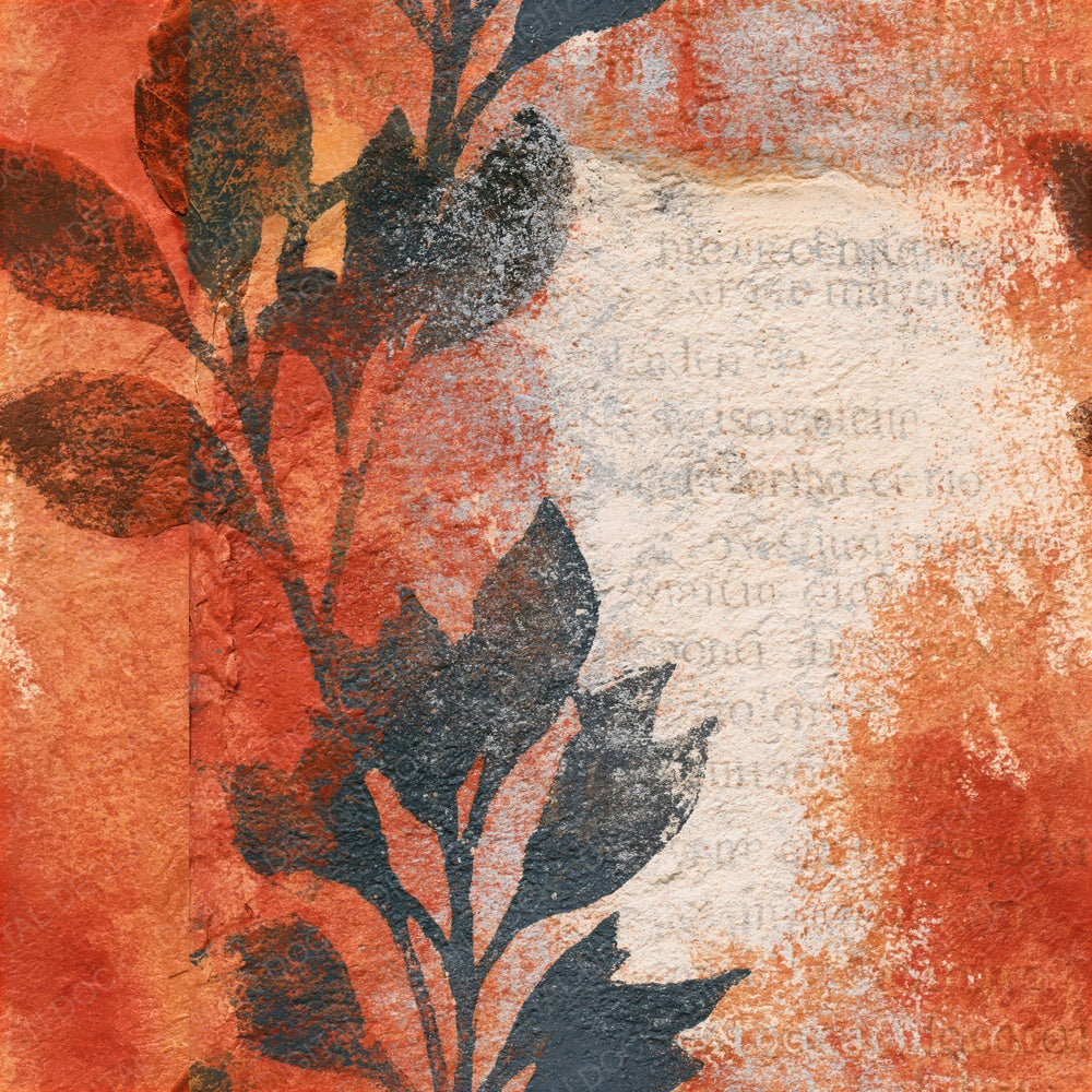 Monoprint Copper Umber Bone Seamless Digital Paper Pack (DDD016113)