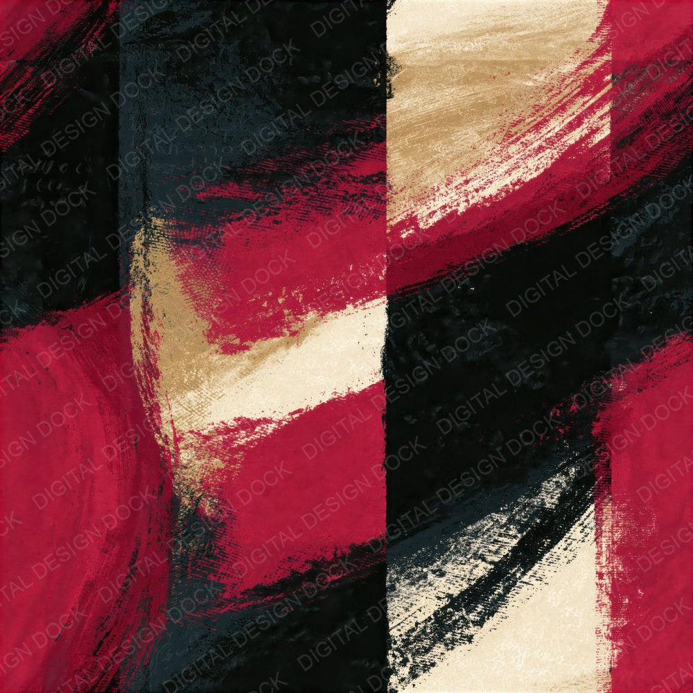 Tempera Oxblood Bone Abstract Seamless Digital Paper Pack (DDD016121)