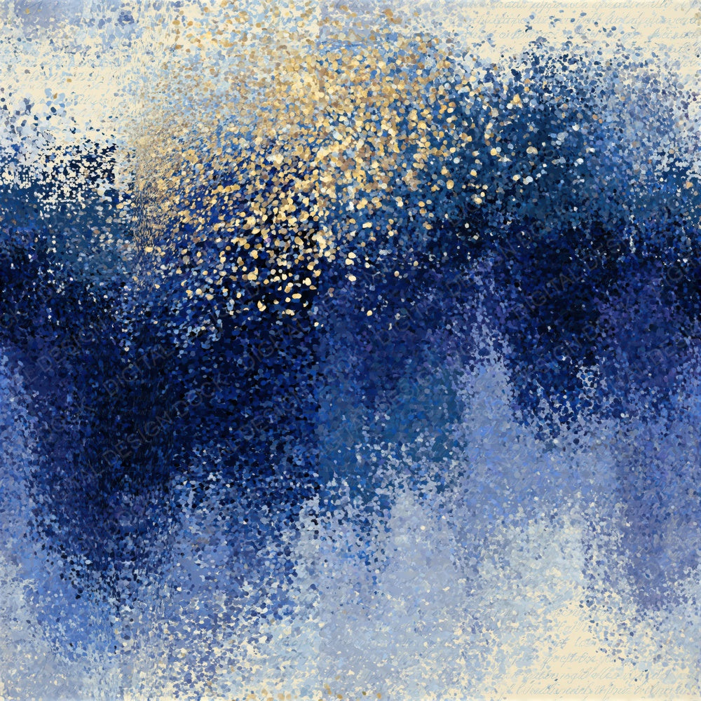 Pointillism Sky Navy Bone Tonal Seamless Digital Paper Pack (DDD016136)