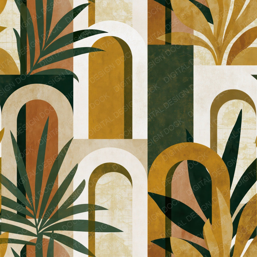 Blueprint Italian Archways Fern Ochre Digital Paper Pack (DDD016145)