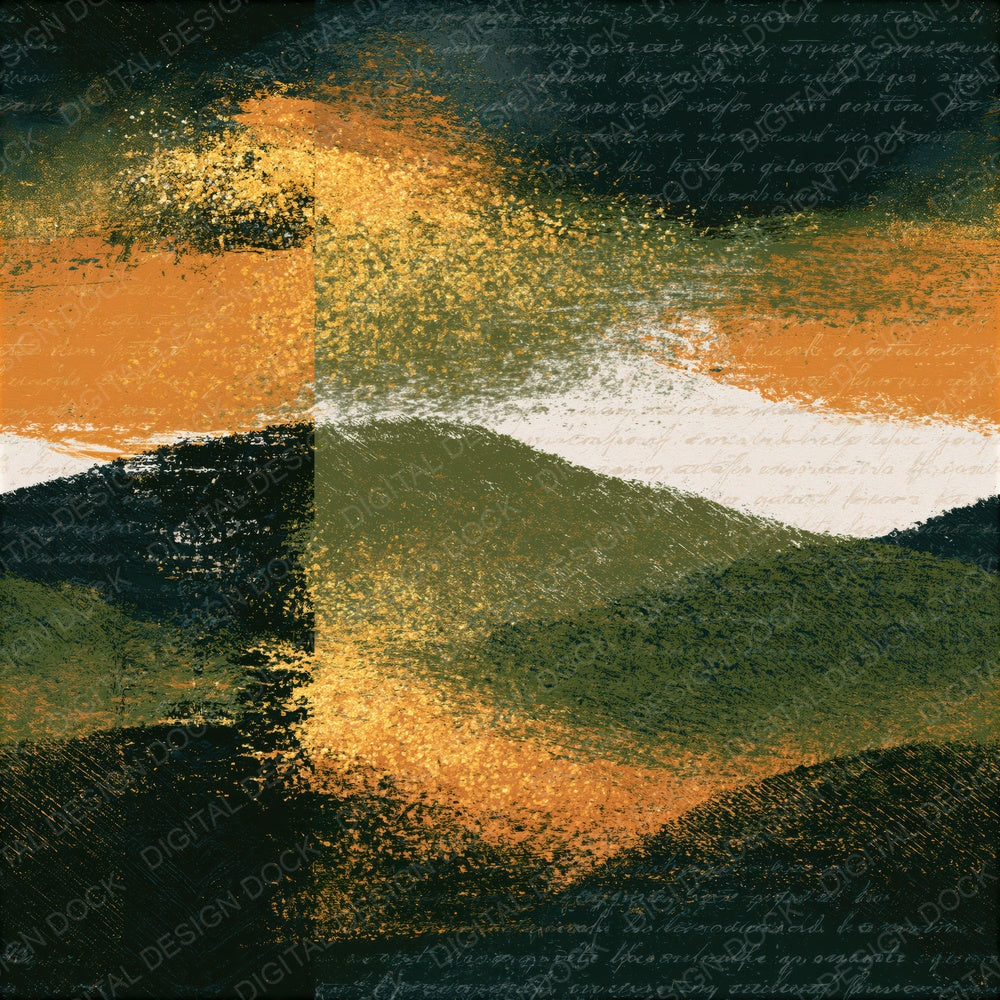 Scratchboard Olive Ochre Texture Seamless Digital Paper Pack (DDD016158)