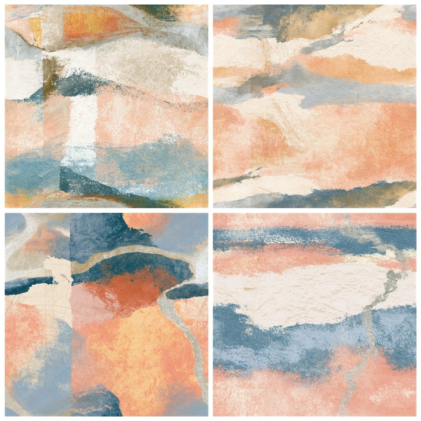 Lithograph Peach Dove Cream Tonal Seamless Digital Paper Pack (DDD016171)