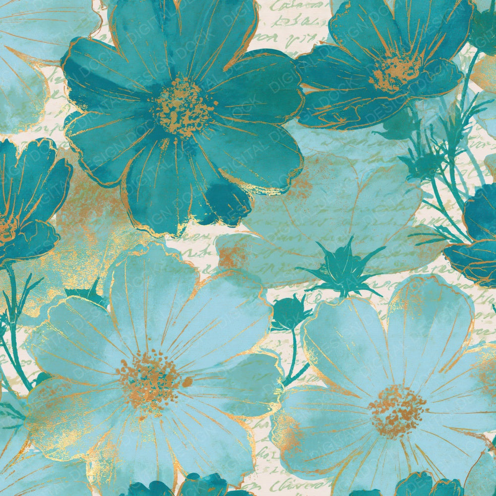 Risograph Cosmos Jade Aqua Digital Paper Pack (DDD016174)