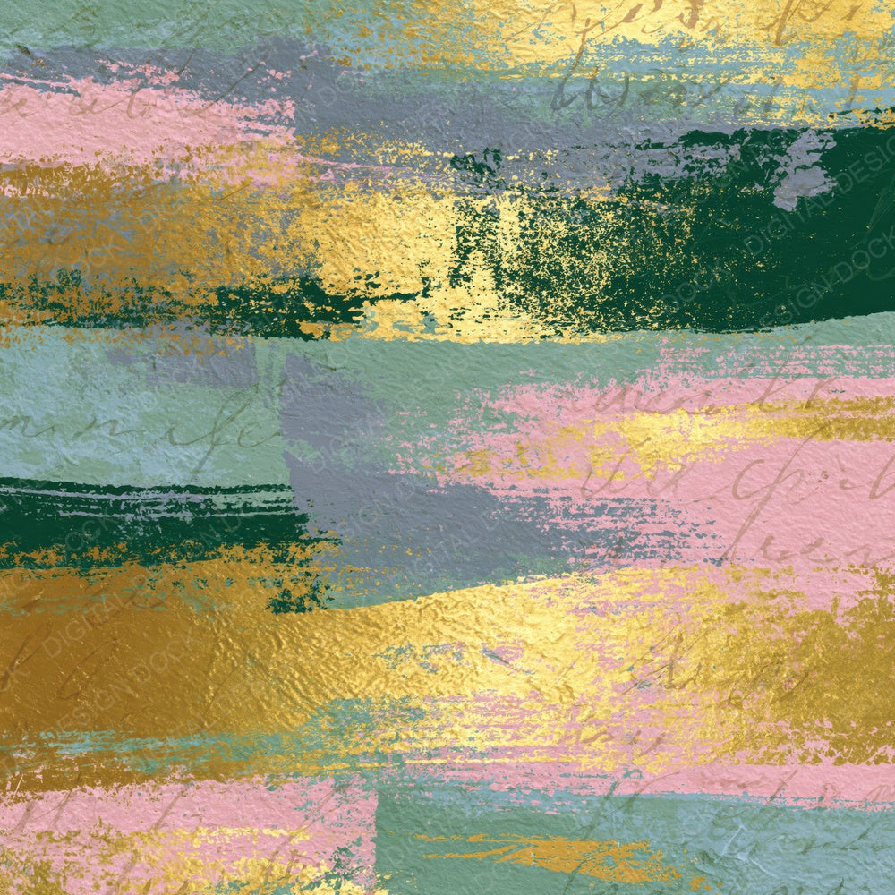 Screenprint Sage Primrose Abstract (3) Digital Paper Pack (DDD016200)