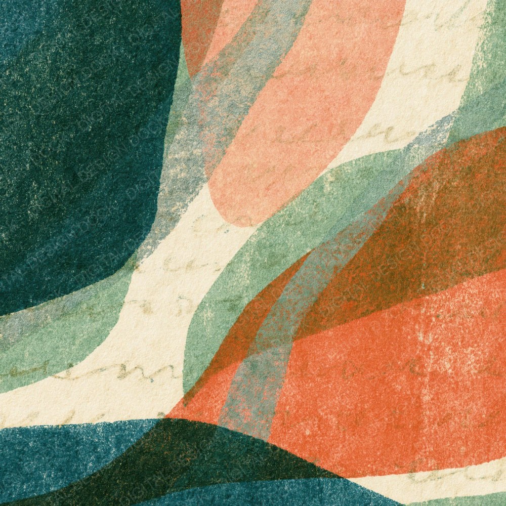Risograph Green Blush Bone Abstract Digital Paper Pack (DDD016257)