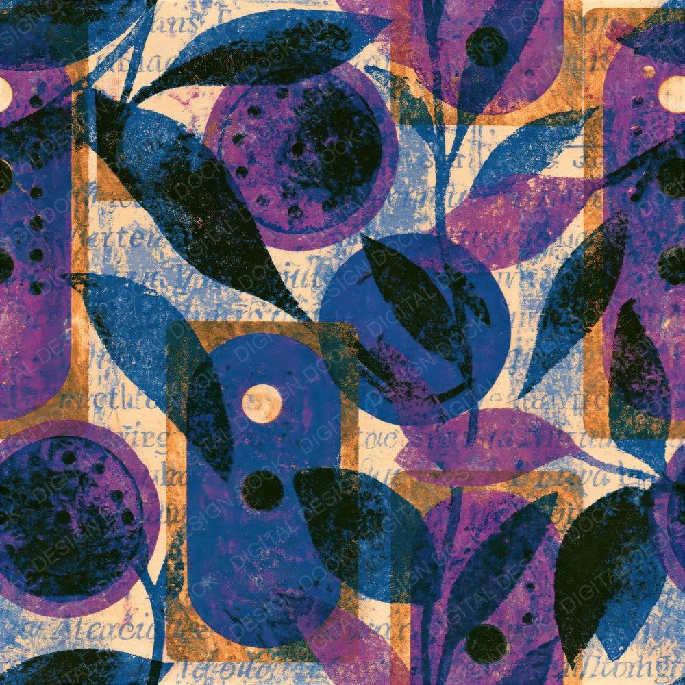 Letterpress Morse Code Amethyst Seamless Digital Paper Pack (DDD016271)