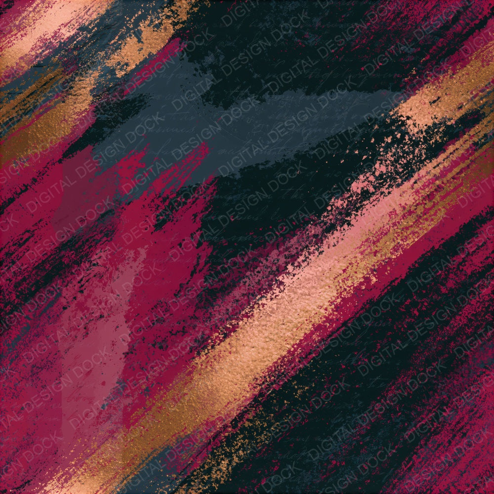 Expressionist Blush Burgundy Abstract Digital Paper Pack (DDD016289)