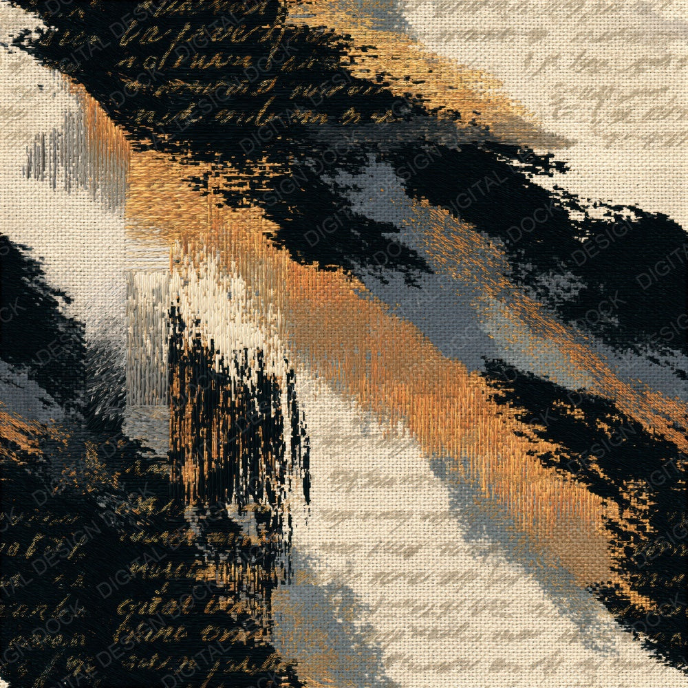 Embroidery Black Bone Tonal Seamless Digital Paper Pack (DDD016310)