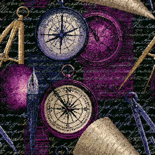 Pixel Cartographer Tools Aubergine Seamless Digital Paper Pack (DDD016316)
