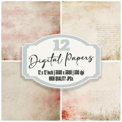 Americana Prairie Barn Sage Digital Paper Pack (DDD016327)
