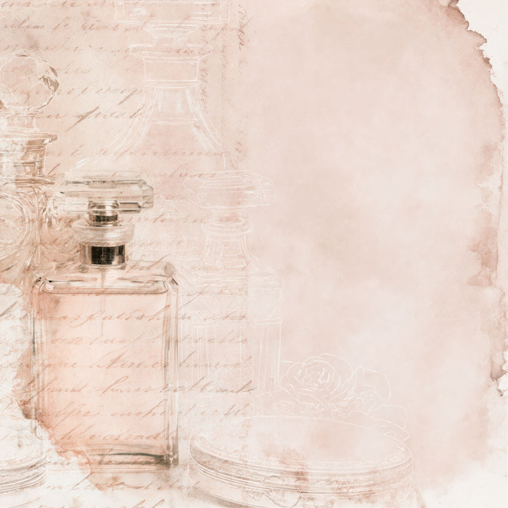 Perfumery Atomiser Rose Champagne Digital Paper Pack (DDD016377)