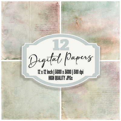 Cartography Hemisphere Sage Burgundy Digital Paper Pack (DDD016387)