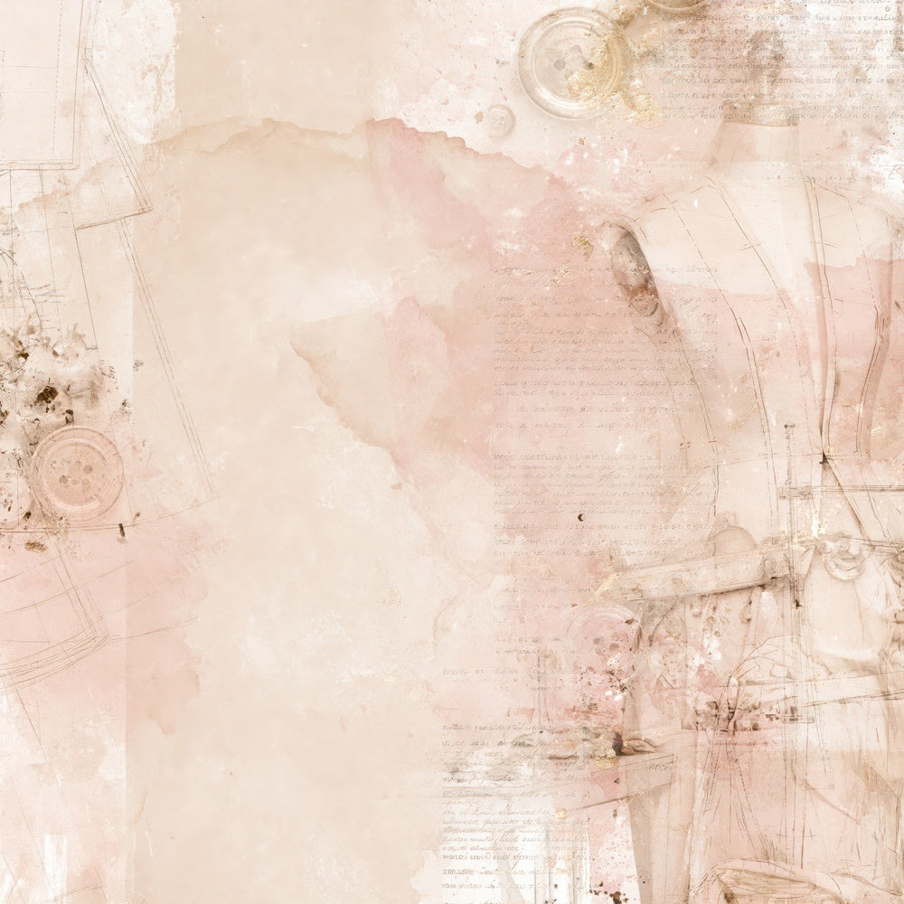 Fashion Pattern Champagne Rose Digital Paper Pack (DDD016396)