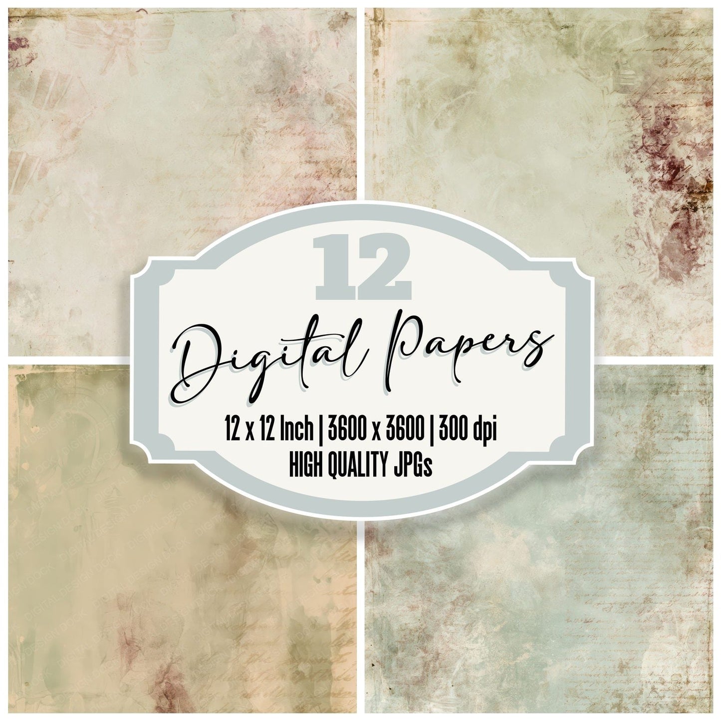 Beekeeping Veil Sage Burgundy Digital Paper Pack (DDD016406)
