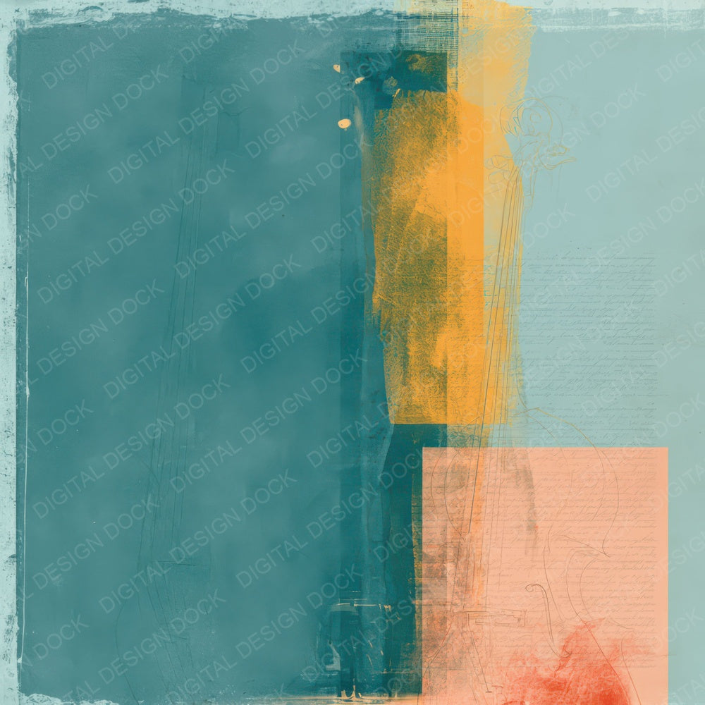 Single Jazz Bass Teal Marigold digital paper shown full size