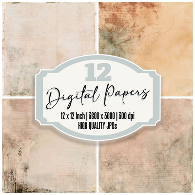 Desert Skull Ochre Rust Digital Paper Pack (DDD016430)