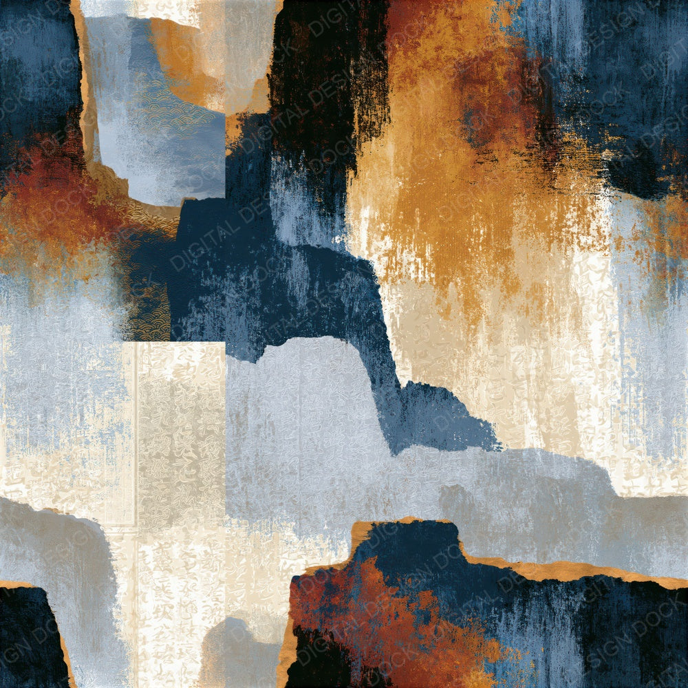 Expressionist Mesa Buttes Champagne Seamless Digital Paper Pack (DDD016446)