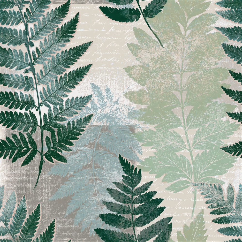 Scientific Fern Fronds Sea Glass Seamless Digital Paper Pack (DDD016479)