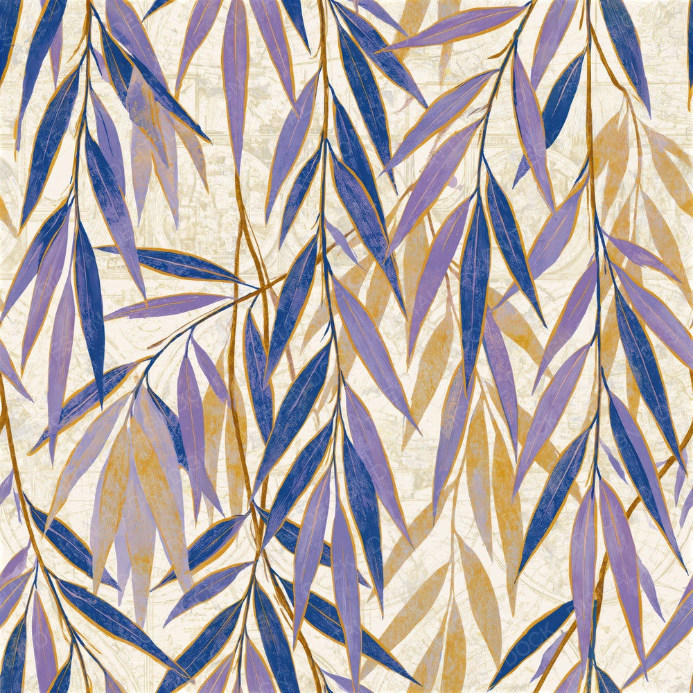 Drypoint Willow Lavender Butter Seamless Digital Paper Pack (DDD016493)