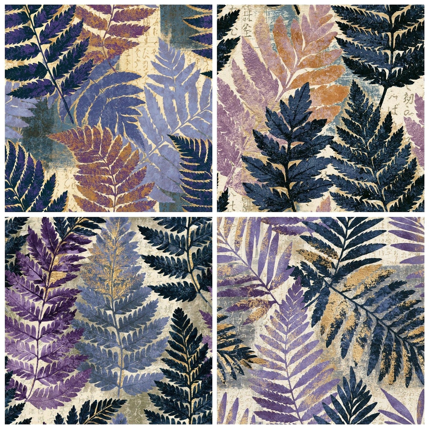 Redout Fern Slate Lavender Seamless Digital Paper Pack (DDD016520)