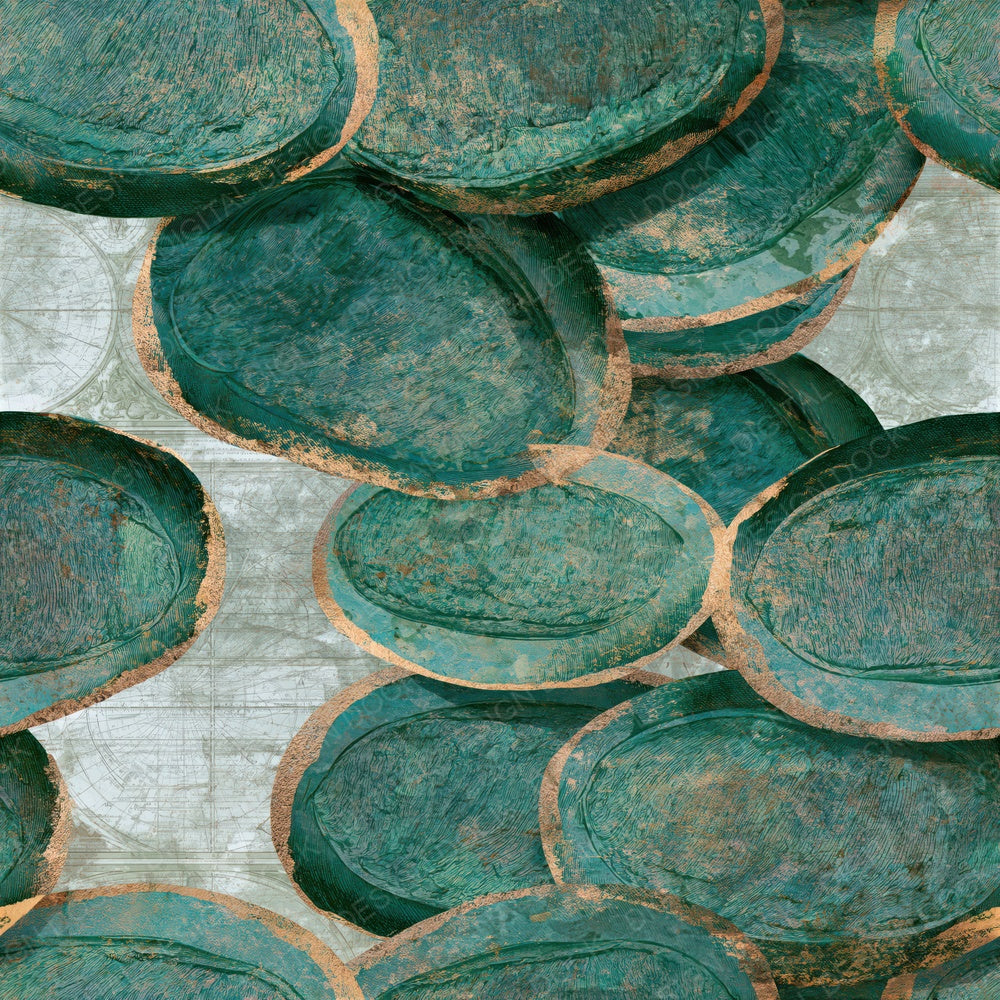 Scientific Bread Mint Jade Seamless Digital Paper Pack (DDD016541)