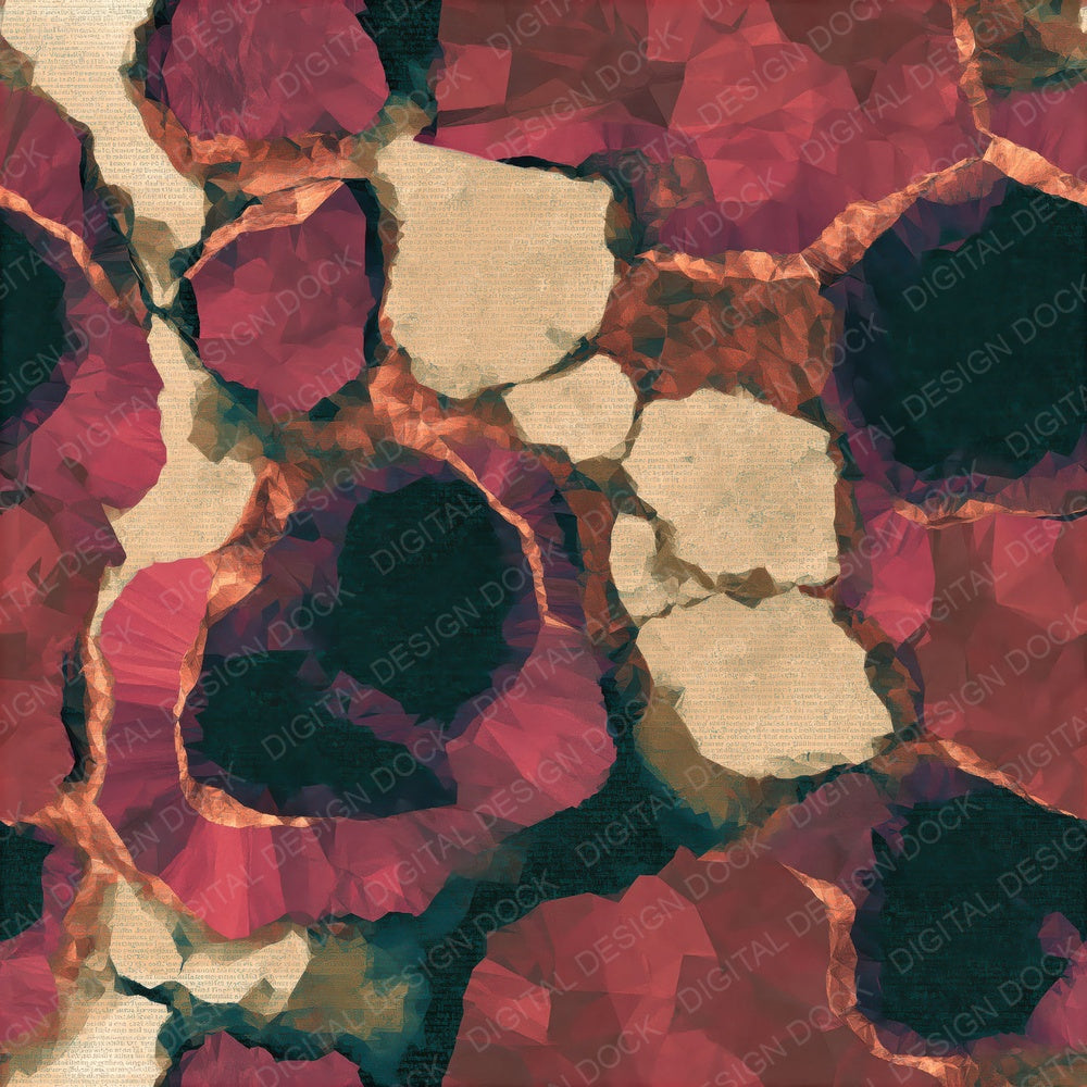 Another Low Poly Crater Lakes Berry Spruce Seamless digital paper shown full size