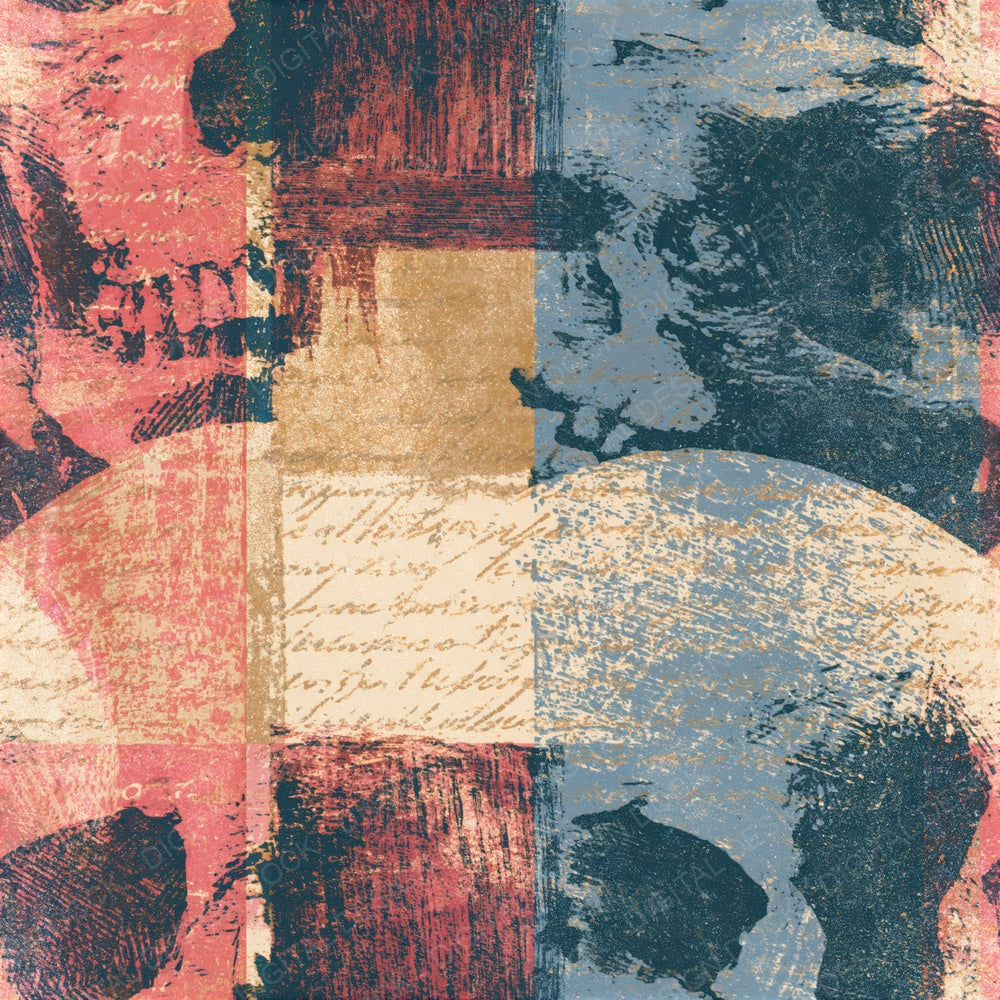 Woodcut Skulls Ash Rose Seamless Digital Paper Pack (DDD016623)