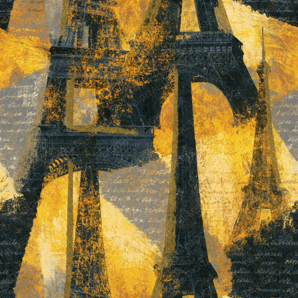 Blueprint Eiffel Tower Pashmina Seamless Digital Paper Pack (DDD016688)