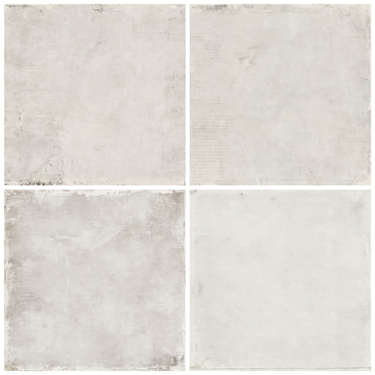 Four more Grungy Minimal Grey Weathered digital papers from the pack shown in a grid