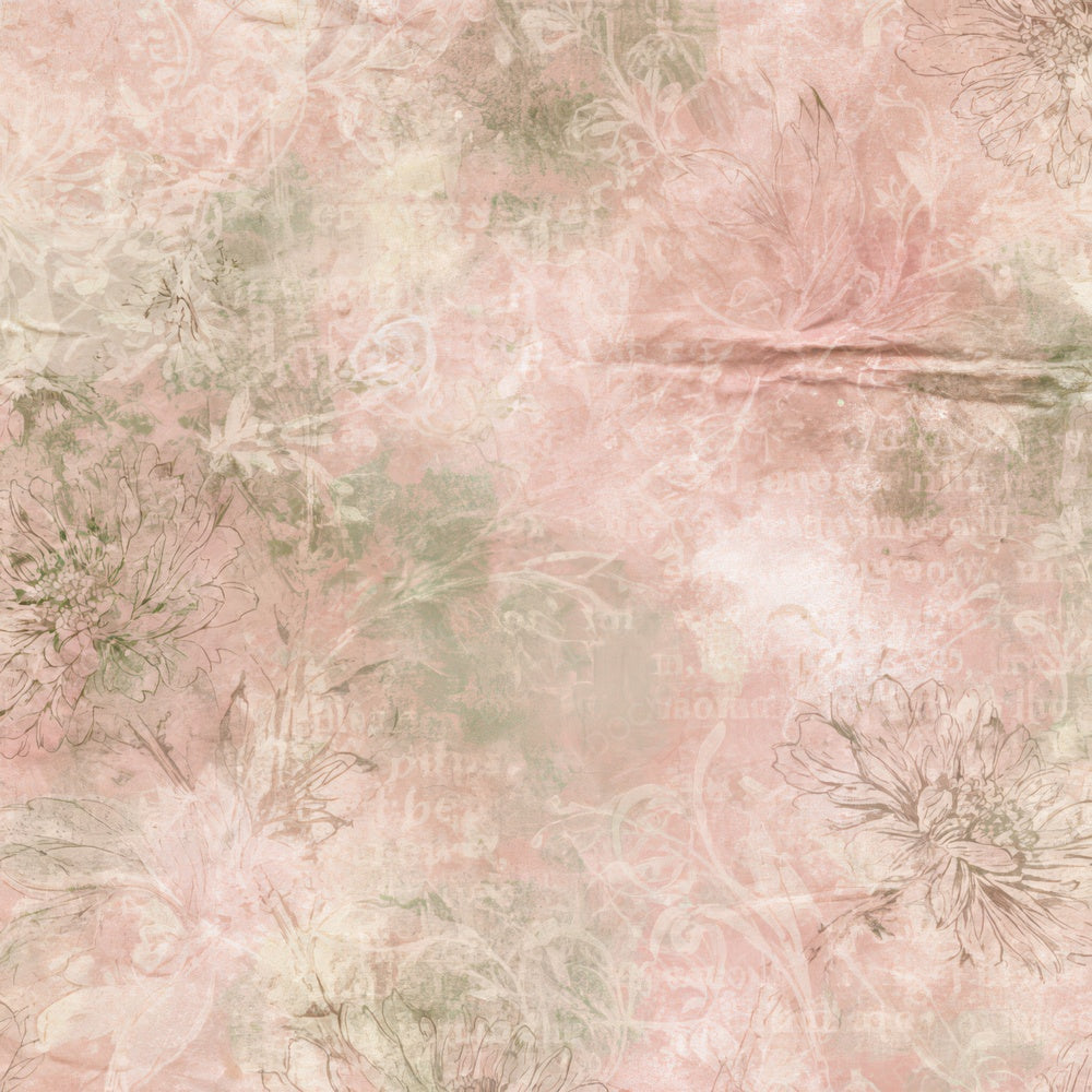 Retro Daisy Rose Sage Digital Paper Pack (DDD016808)
