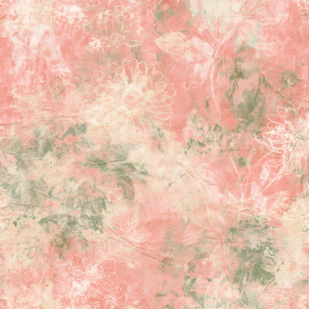 Retro Daisy Rose Sage Digital Paper Pack (DDD016808)