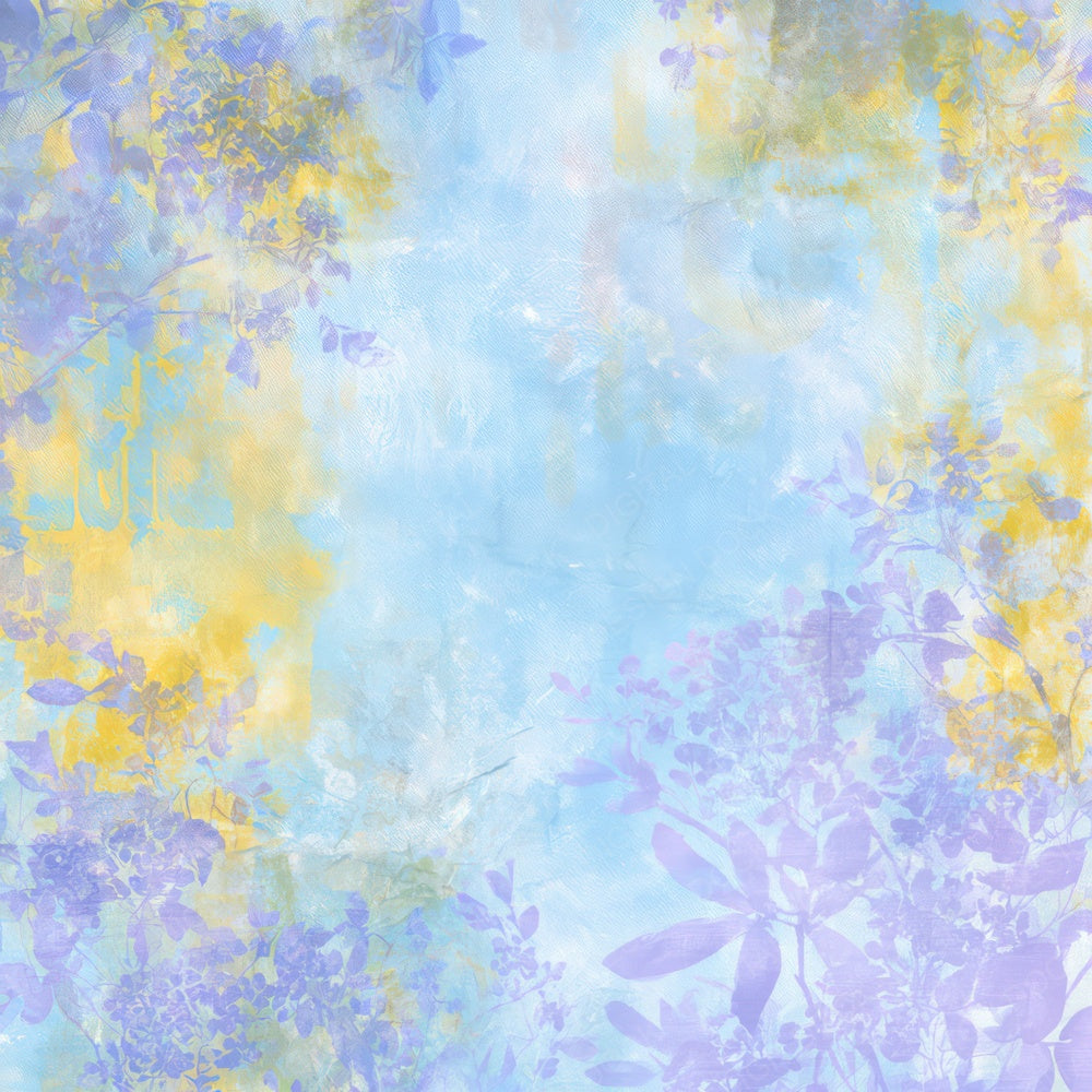 Another Retro Violet Sky Lilac digital paper shown full size