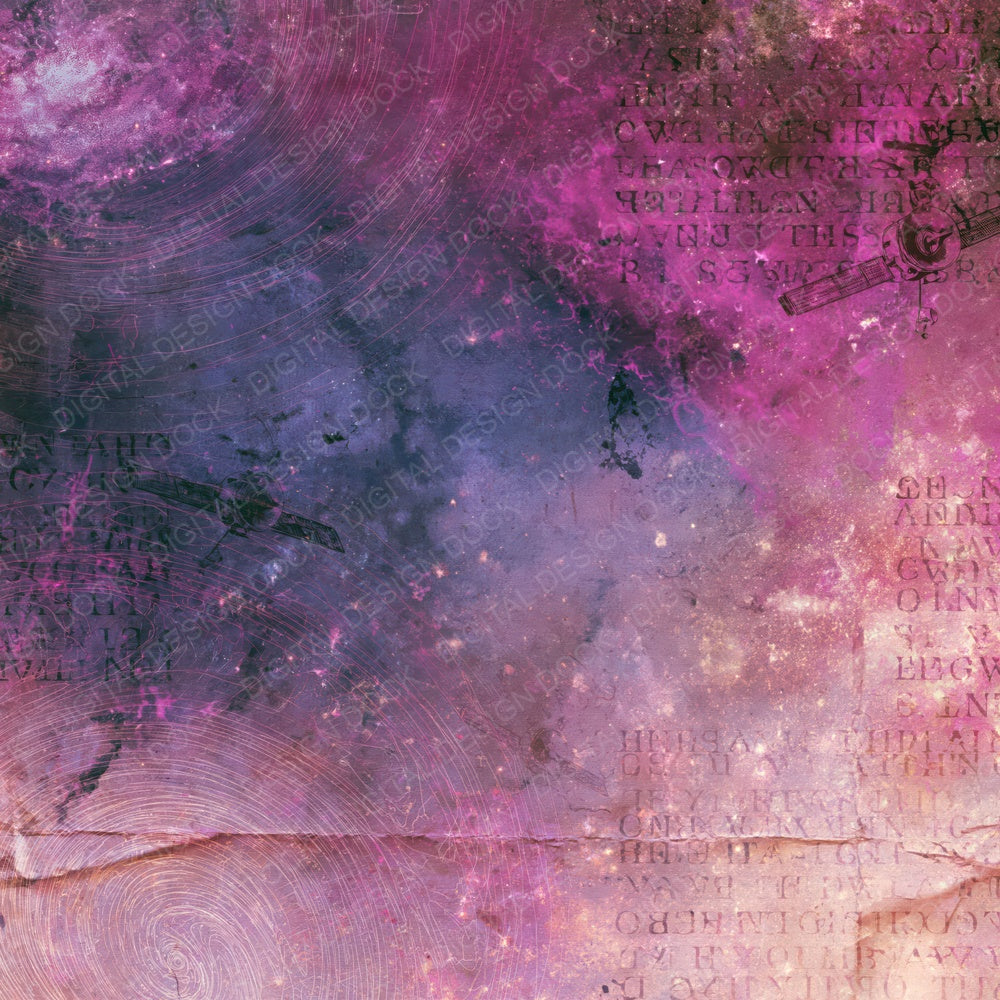 Sci Fi Galaxy Indigo Magenta Digital Paper Pack (DDD016859)