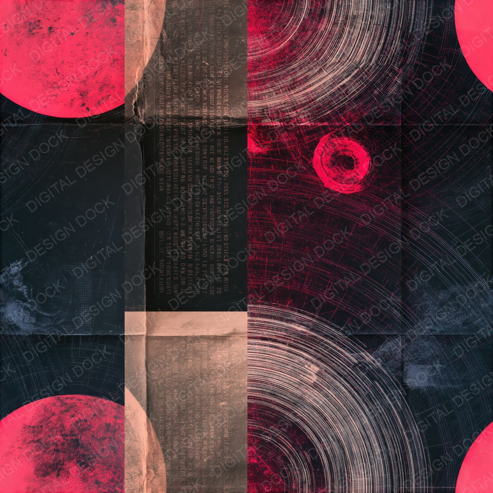 Sci Fi Space Station Void Pink Seamless Digital Paper Pack (DDD016864)