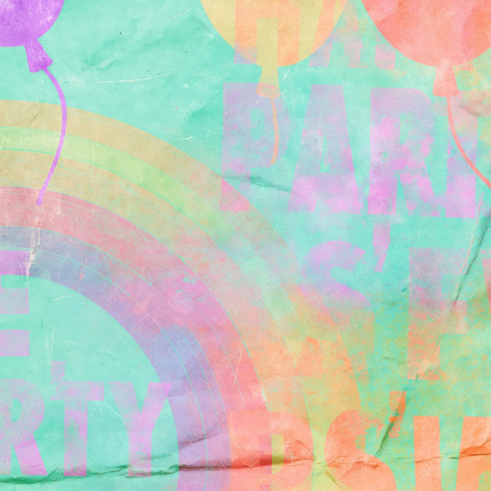 Rainbow Balloon Mint Lilac Digital Paper Pack (DDD016869)