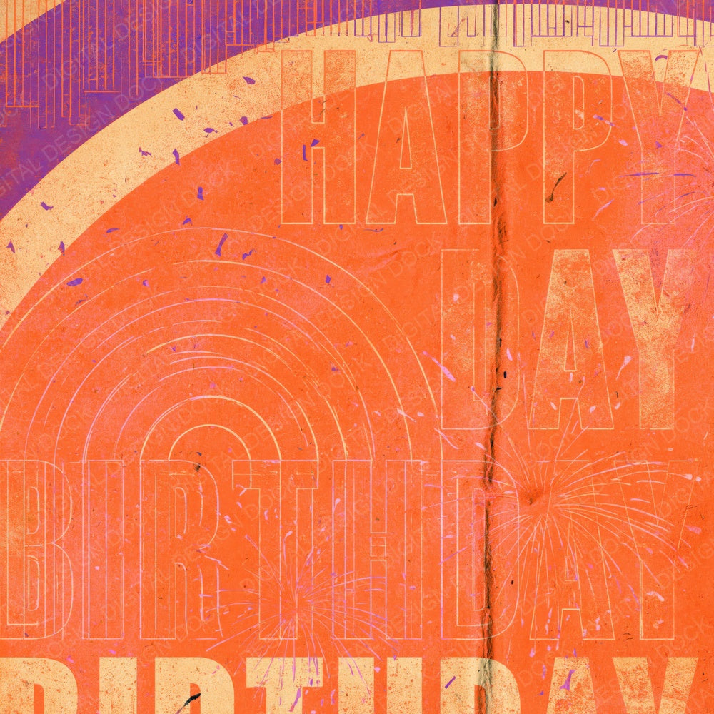 Rainbow Confetti Orange Violet Digital Paper Pack (DDD016870)